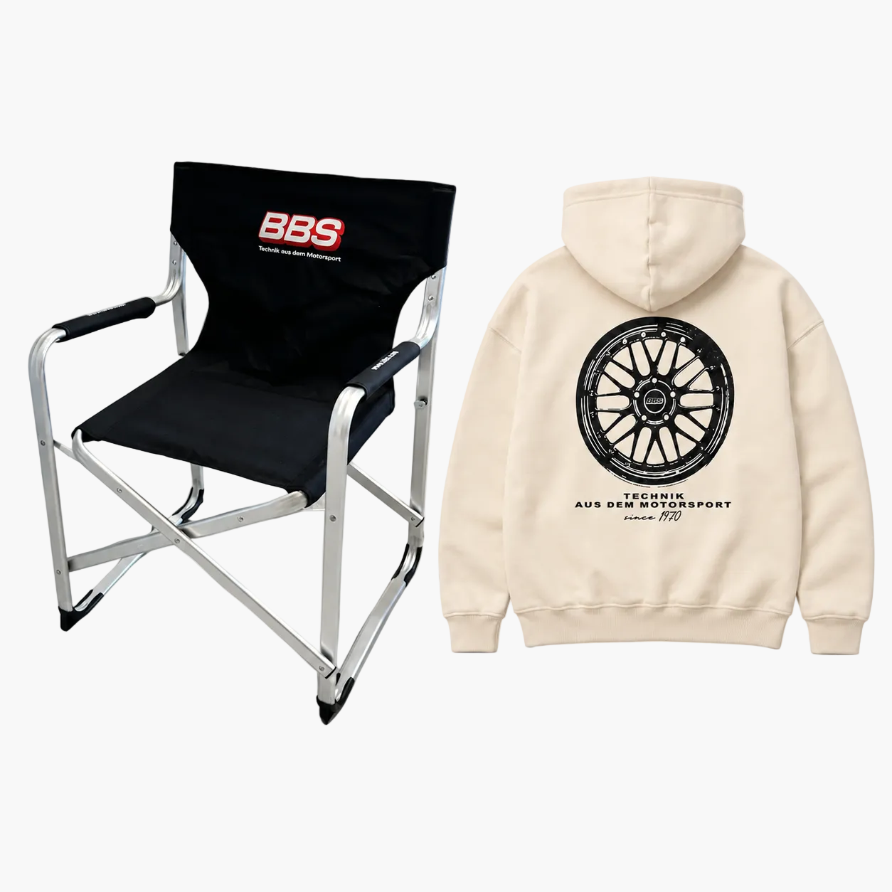 BBS Trackside Bundle – Bronze Rims Hoodie & Regiestuhl – Street Society Store