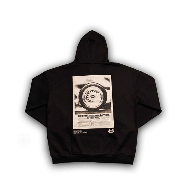 Street Society "BBS Newspaper" Oversize Hoodie schwarz