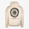 Street Society "BBS Rims" Oversized Hoodie cream