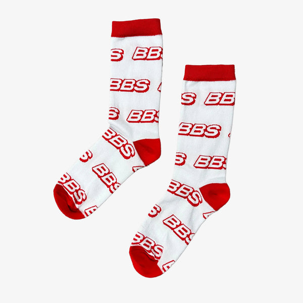 Street Society Socken "BBS" weiß/rot - Street Society Store