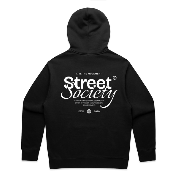 Street Society "Live the Movement" Hoodie schwarz