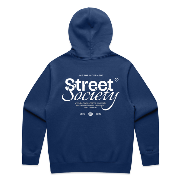 Street Society "Live the Movement" Hoodie blue