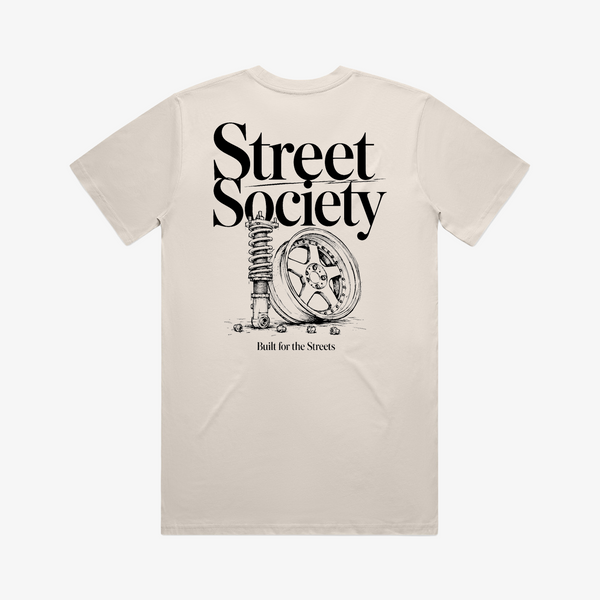 Street Society "Built for the Streets" Regular T-Shirt bone
