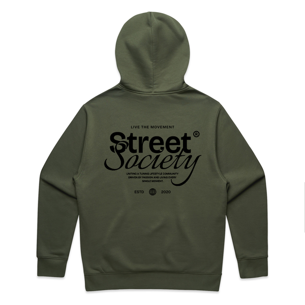 Street Society "Live the Movement" Hoodie green