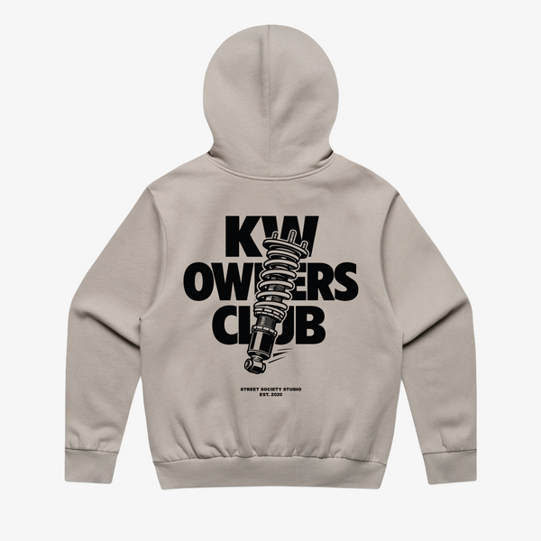 Street Society "KW Owners Club" Oversized Hoodie Beige - Street Society Store
