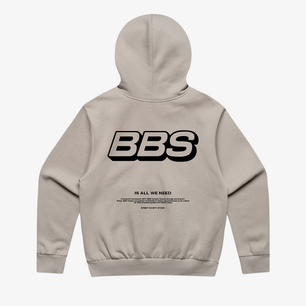Street Society "BBS Is All We Need" Oversized Hoodie Beige - Street Society Store