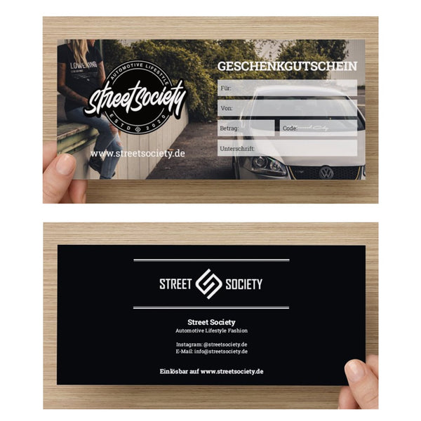 Geschenkgutschein - Street Society Store