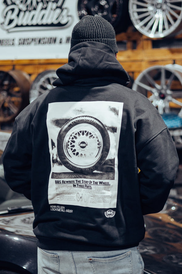 Street Society "BBS Newspaper" Oversize Hoodie schwarz