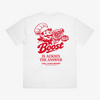 Street Society "Boost is the Answer" Oversized T-Shirt weiß