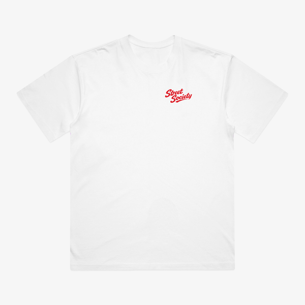 Street Society "Boost is the Answer" Oversized T-Shirt weiß
